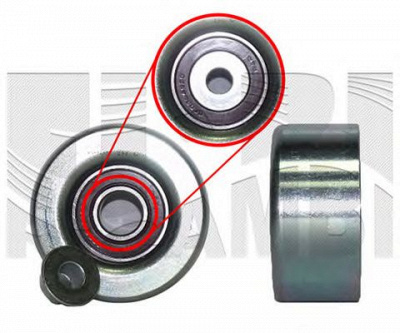 KM INTERNATIONAL fi21060 -  Натяжной ролик, поликлиновой  ремень